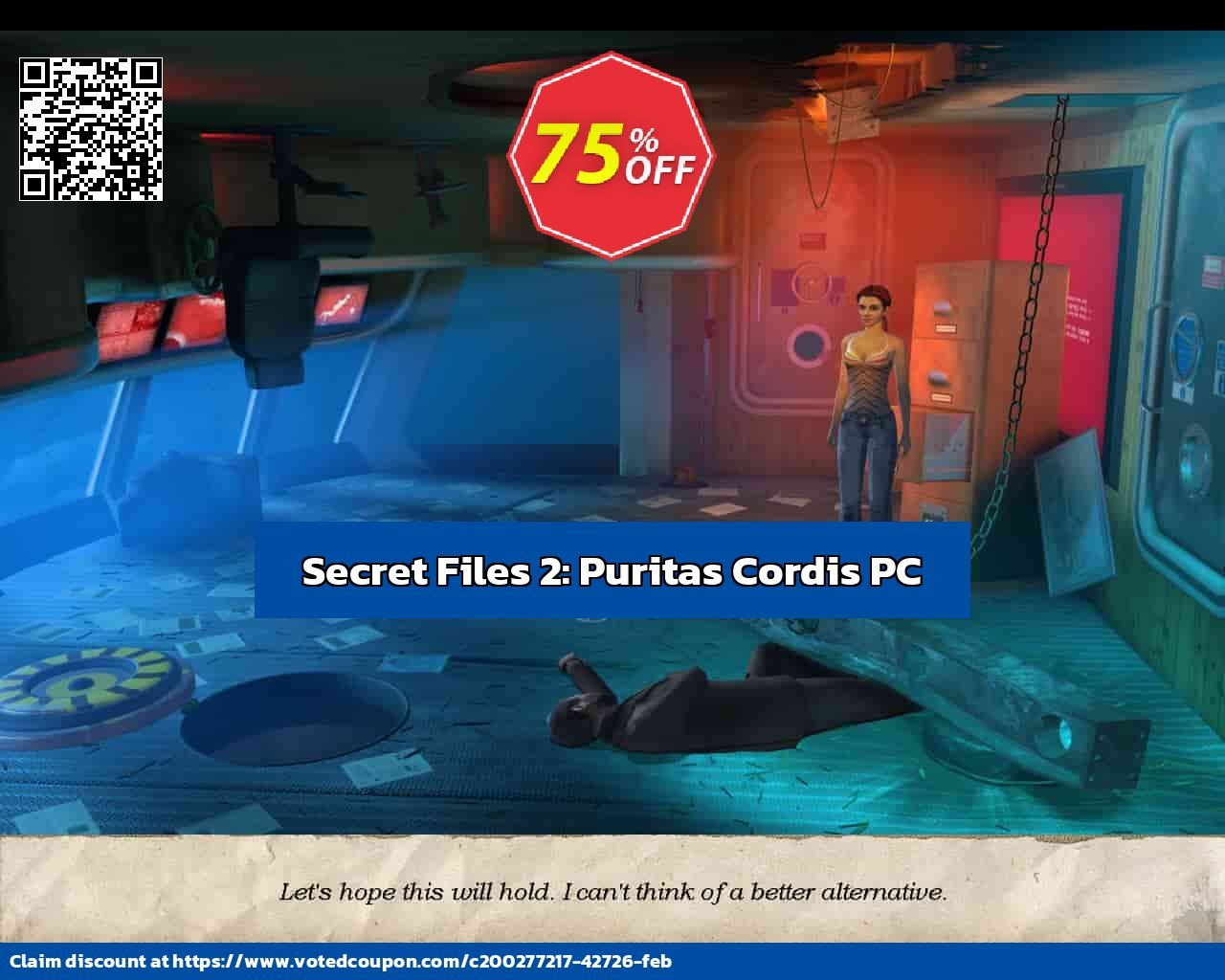 Secret Files 2: Puritas Cordis PC Coupon, discount Secret Files 2: Puritas Cordis PC Deal 2024 CDkeys. Promotion: Secret Files 2: Puritas Cordis PC Exclusive Sale offer 