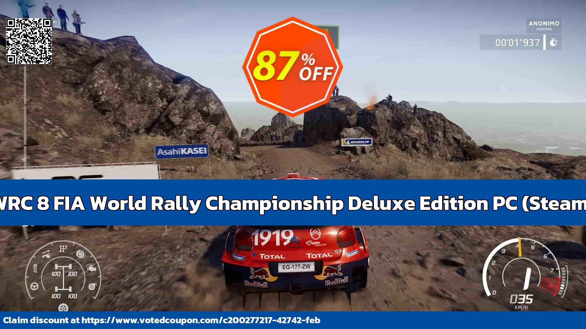 WRC 8 FIA World Rally Championship Deluxe Edition PC, Steam  Coupon, discount WRC 8 FIA World Rally Championship Deluxe Edition PC (Steam) Deal 2024 CDkeys. Promotion: WRC 8 FIA World Rally Championship Deluxe Edition PC (Steam) Exclusive Sale offer 