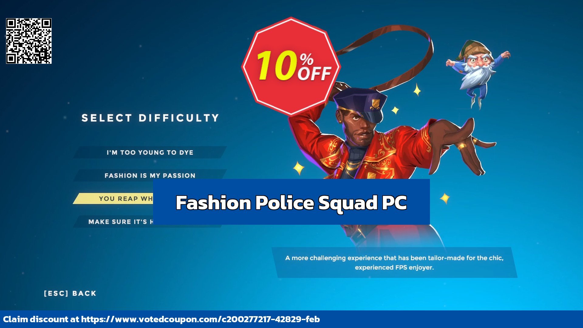 Fashion Police Squad PC Coupon, discount Fashion Police Squad PC Deal 2024 CDkeys. Promotion: Fashion Police Squad PC Exclusive Sale offer 