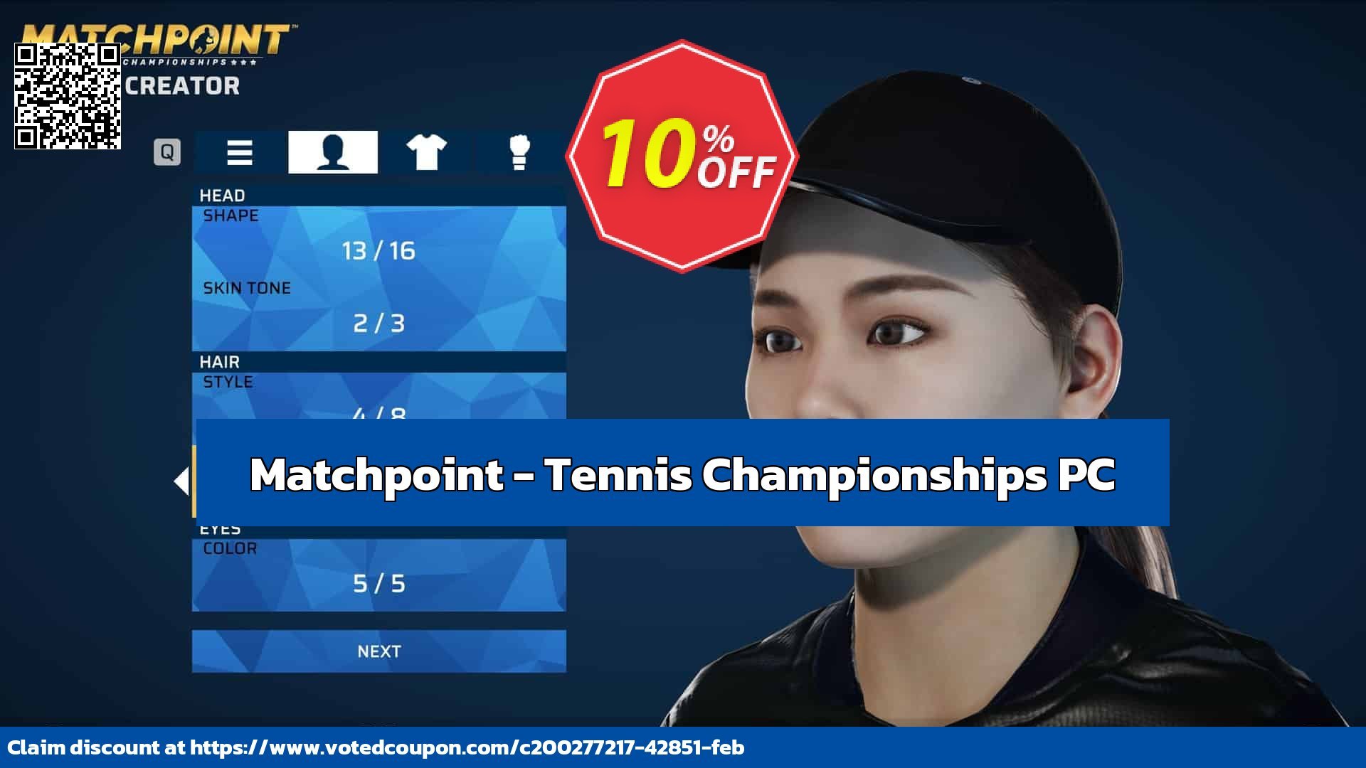 Matchpoint - Tennis Championships PC Coupon, discount Matchpoint - Tennis Championships PC Deal 2024 CDkeys. Promotion: Matchpoint - Tennis Championships PC Exclusive Sale offer 