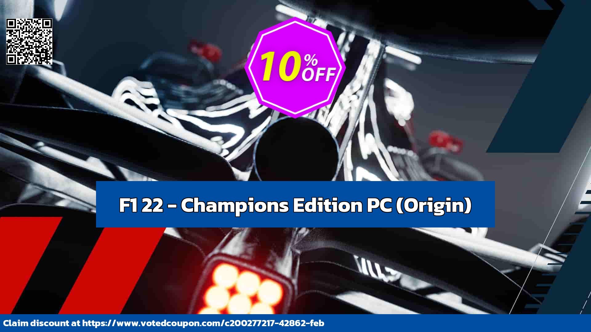 F1 22 - Champions Edition PC, Origin  Coupon Code Oct 2024, 10% OFF - VotedCoupon