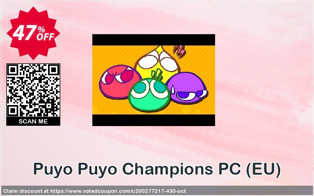 Puyo Puyo Champions PC, EU  Coupon, discount Puyo Puyo Champions PC (EU) Deal. Promotion: Puyo Puyo Champions PC (EU) Exclusive offer 