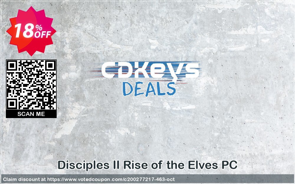 Disciples II Rise of the Elves PC Coupon, discount Disciples II Rise of the Elves PC Deal. Promotion: Disciples II Rise of the Elves PC Exclusive offer 