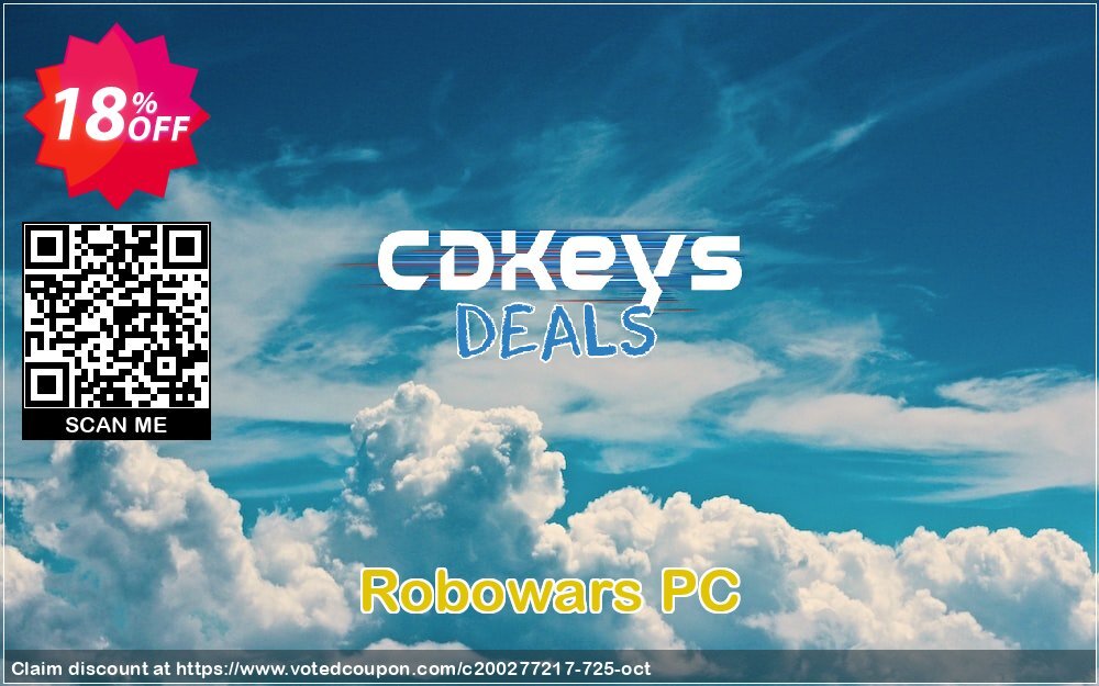 Robowars PC Coupon, discount Robowars PC Deal. Promotion: Robowars PC Exclusive offer 