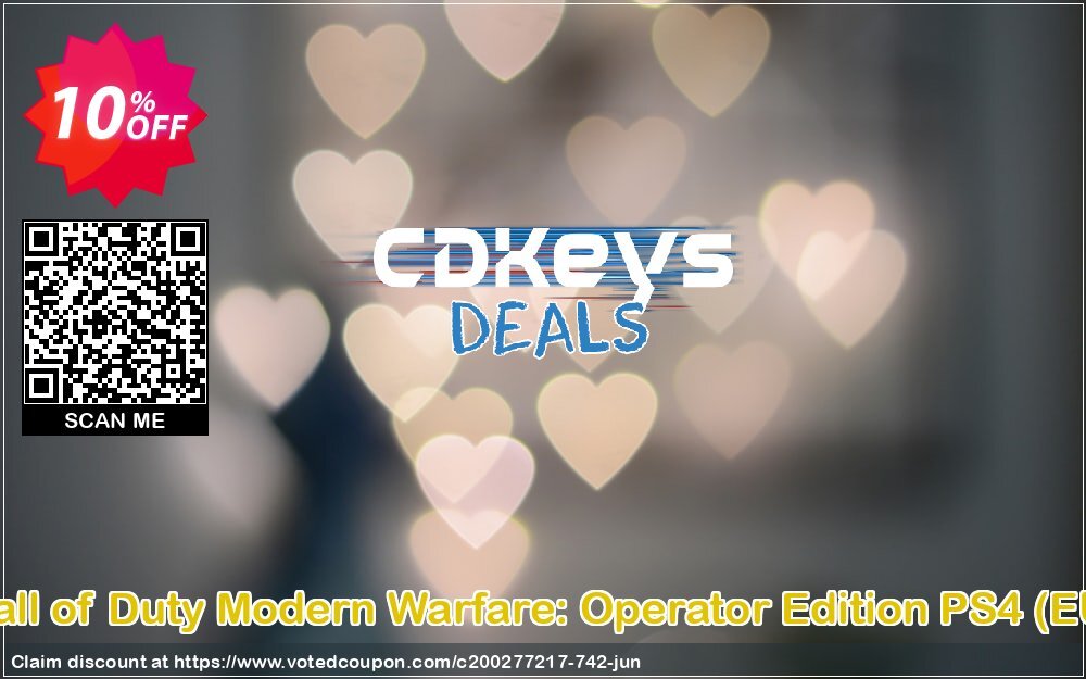 call of duty modern warfare playstation discount code