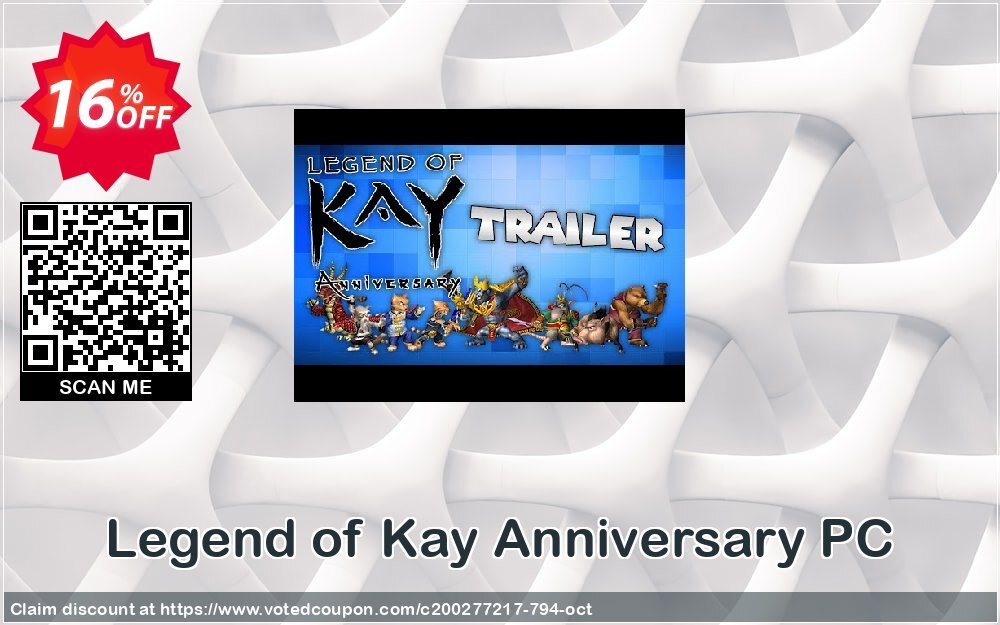 Legend of Kay Anniversary PC Coupon, discount Legend of Kay Anniversary PC Deal. Promotion: Legend of Kay Anniversary PC Exclusive offer 