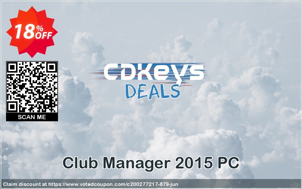Club Manager 2015 PC Coupon, discount Club Manager 2015 PC Deal. Promotion: Club Manager 2015 PC Exclusive offer 
