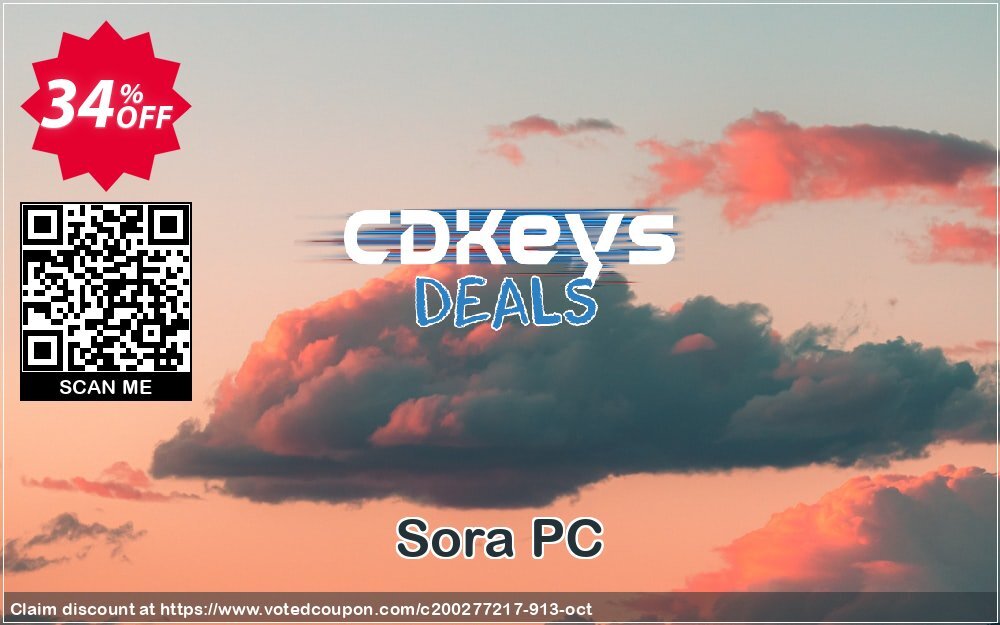 Sora PC Coupon, discount Sora PC Deal. Promotion: Sora PC Exclusive offer 