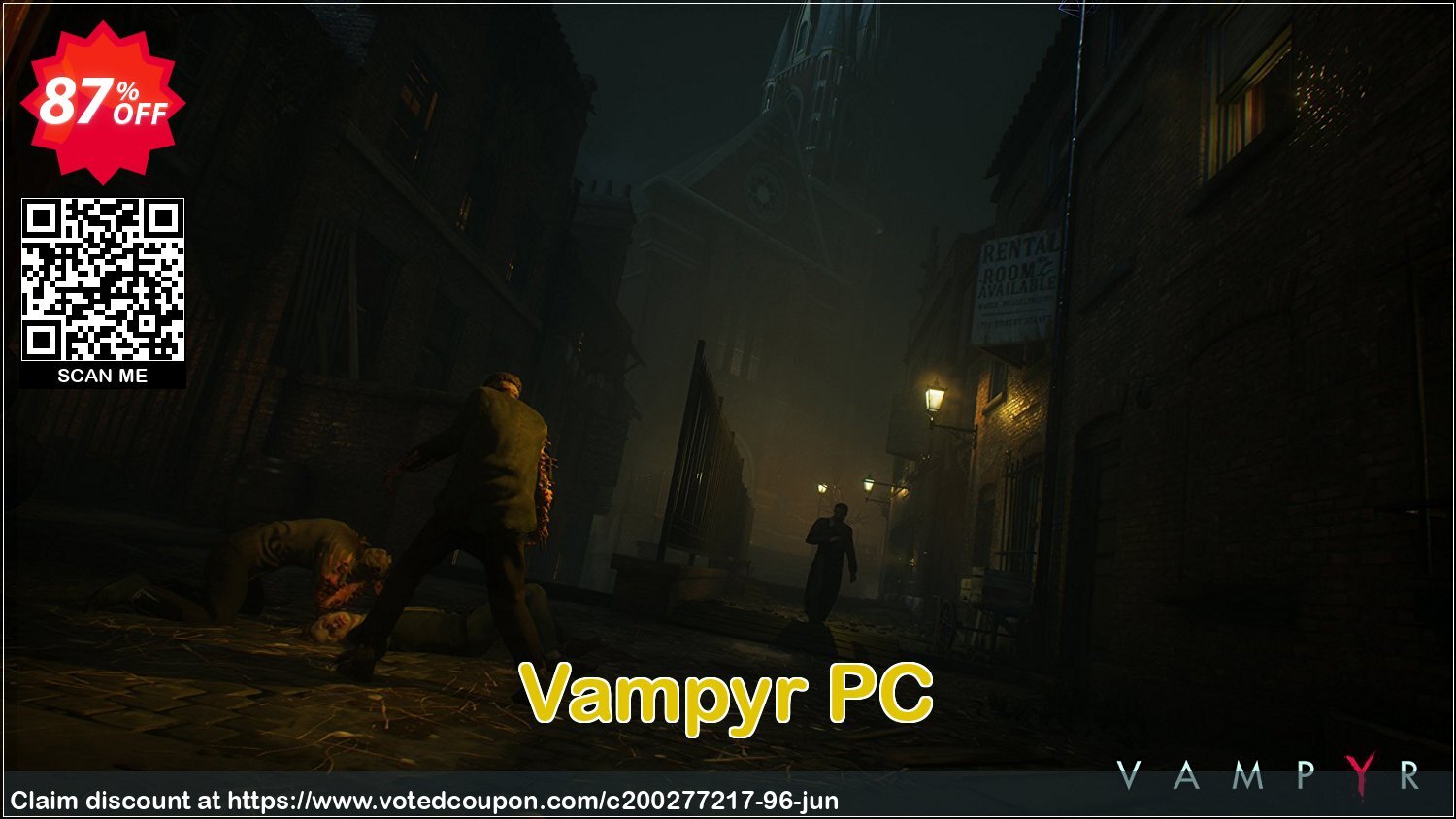 Vampyr PC Coupon, discount Vampyr PC Deal. Promotion: Vampyr PC Exclusive offer 