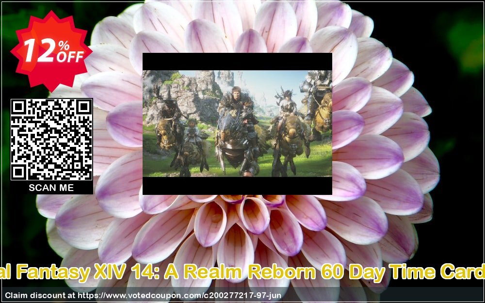 Final Fantasy XIV 14: A Realm Reborn 60 Day Time Card PC Coupon, discount Final Fantasy XIV 14: A Realm Reborn 60 Day Time Card PC Deal. Promotion: Final Fantasy XIV 14: A Realm Reborn 60 Day Time Card PC Exclusive offer 