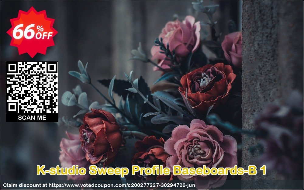 K-studio Sweep Profile Baseboards-B 1 Coupon, discount Sweep Profile Baseboards-B 1 Stirring promo code 2024. Promotion: Stirring promo code of Sweep Profile Baseboards-B 1 2024