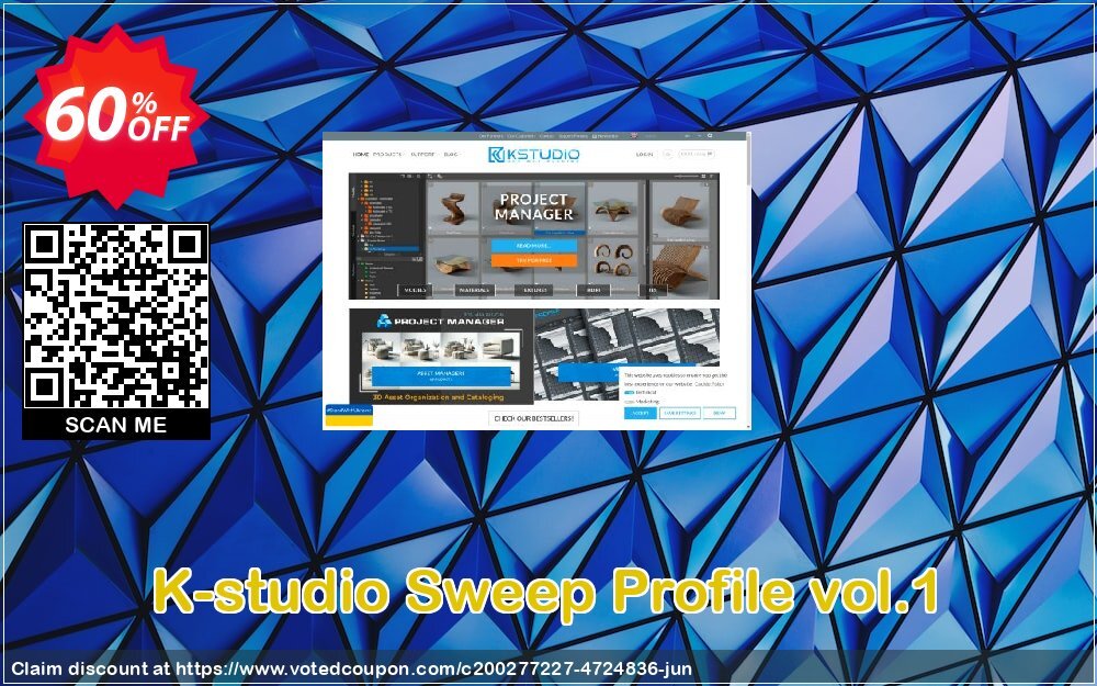 K-studio Sweep Profile vol.1 Coupon, discount Spring Sale. Promotion: Staggering sales code of Sweep Profile vol.1 2024