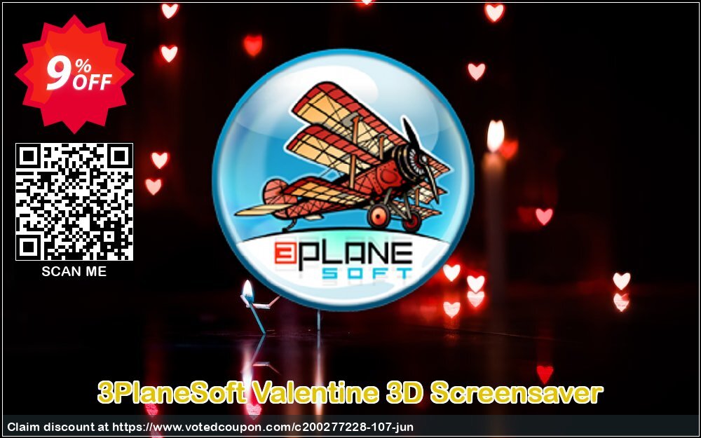 3PlaneSoft Valentine 3D Screensaver