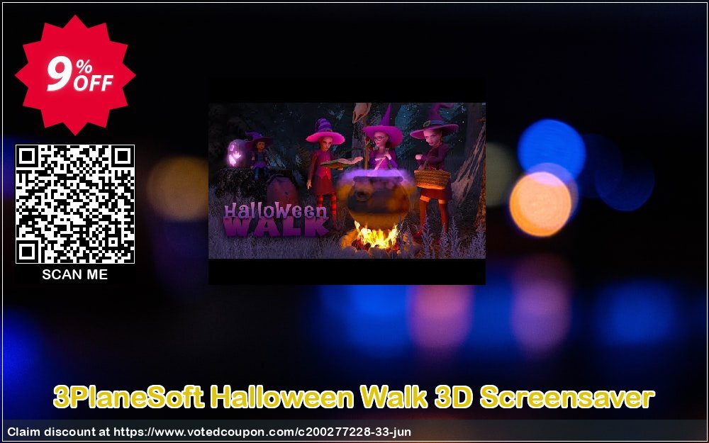 3PlaneSoft Halloween Walk 3D Screensaver