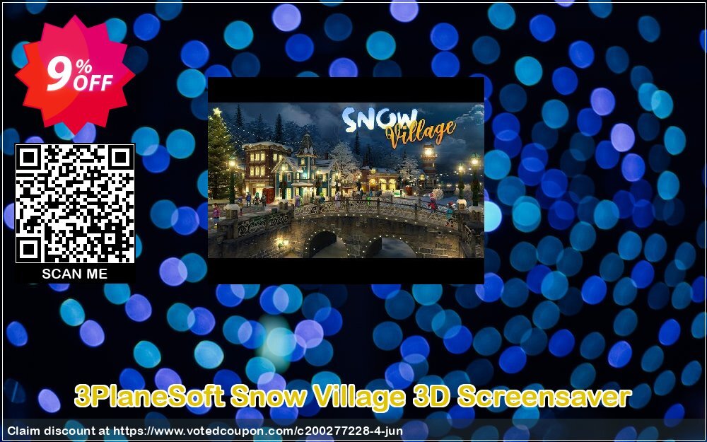 3PlaneSoft Snow Village 3D Screensaver