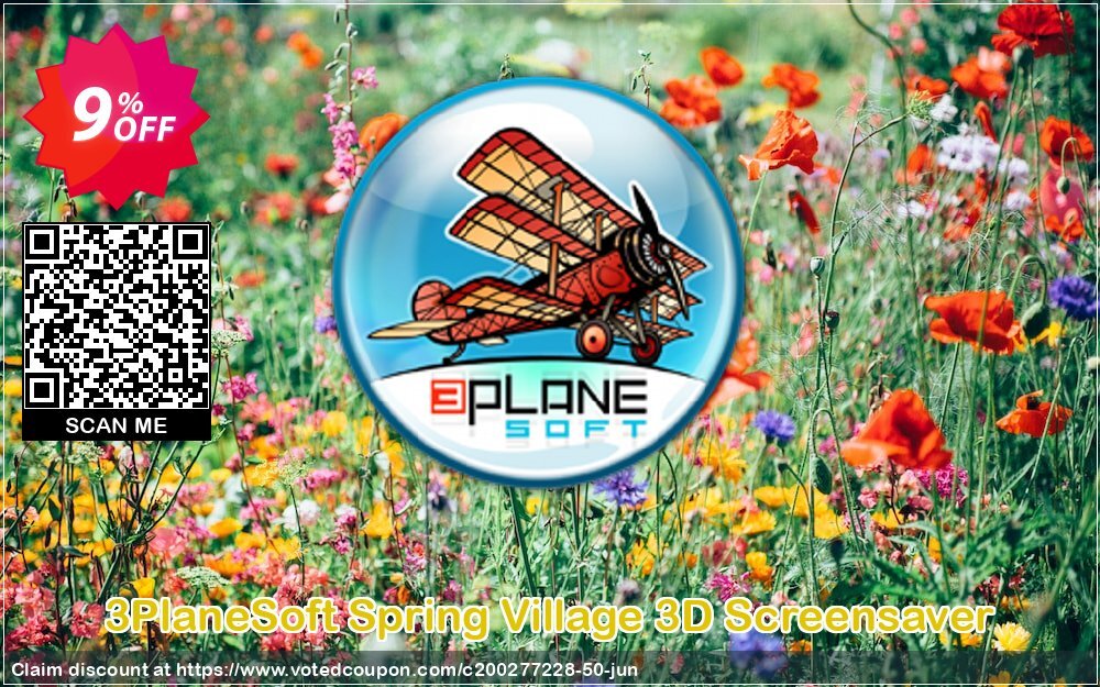3PlaneSoft Spring Village 3D Screensaver