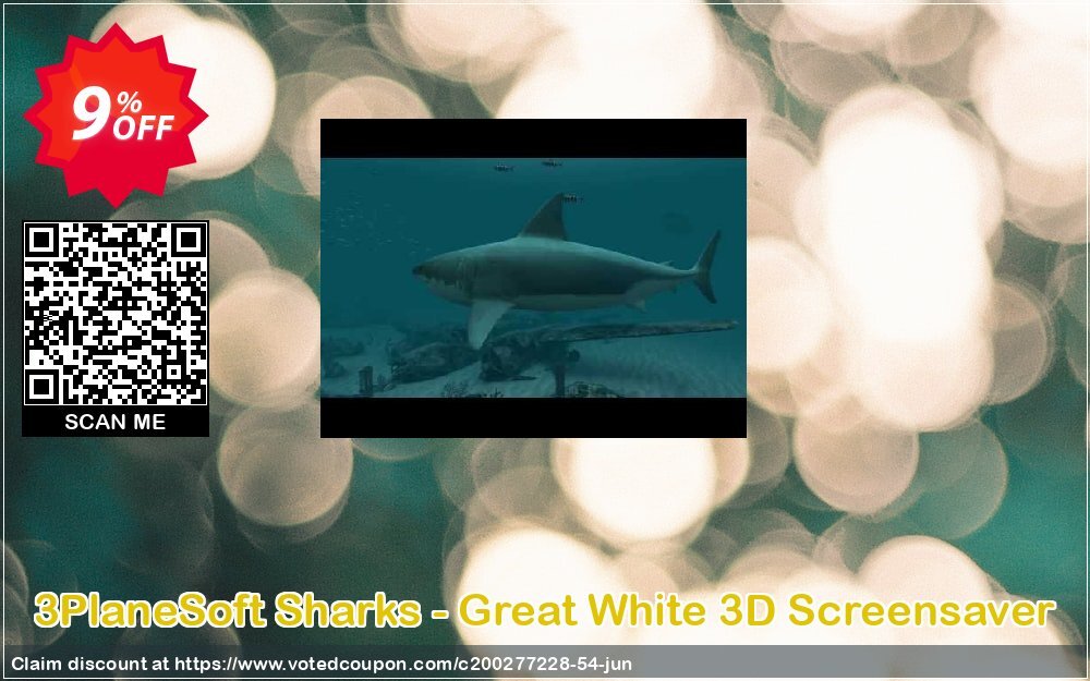 3PlaneSoft Sharks - Great White 3D Screensaver
