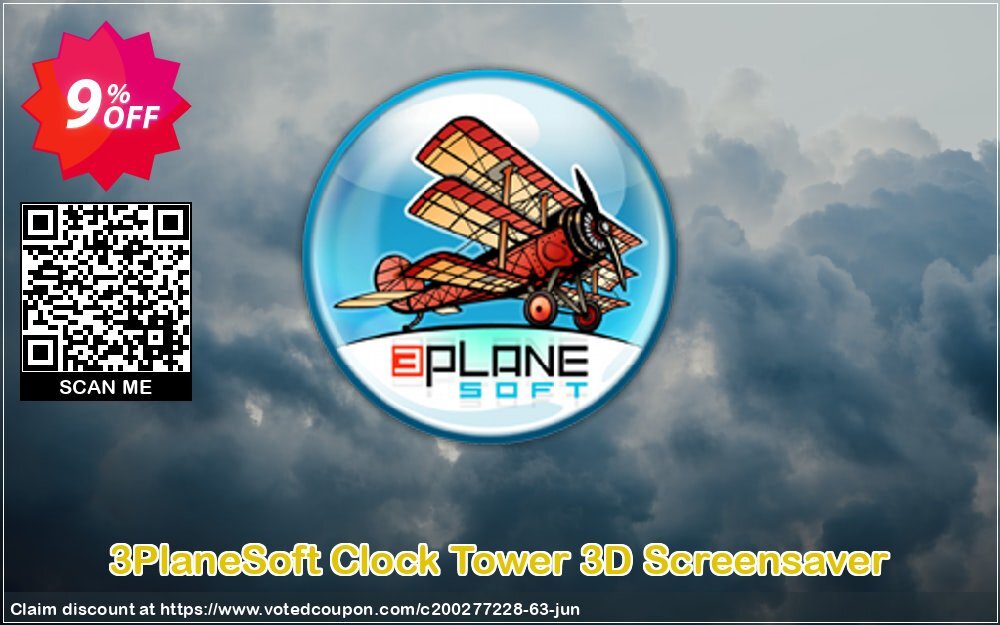 3PlaneSoft Clock Tower 3D Screensaver