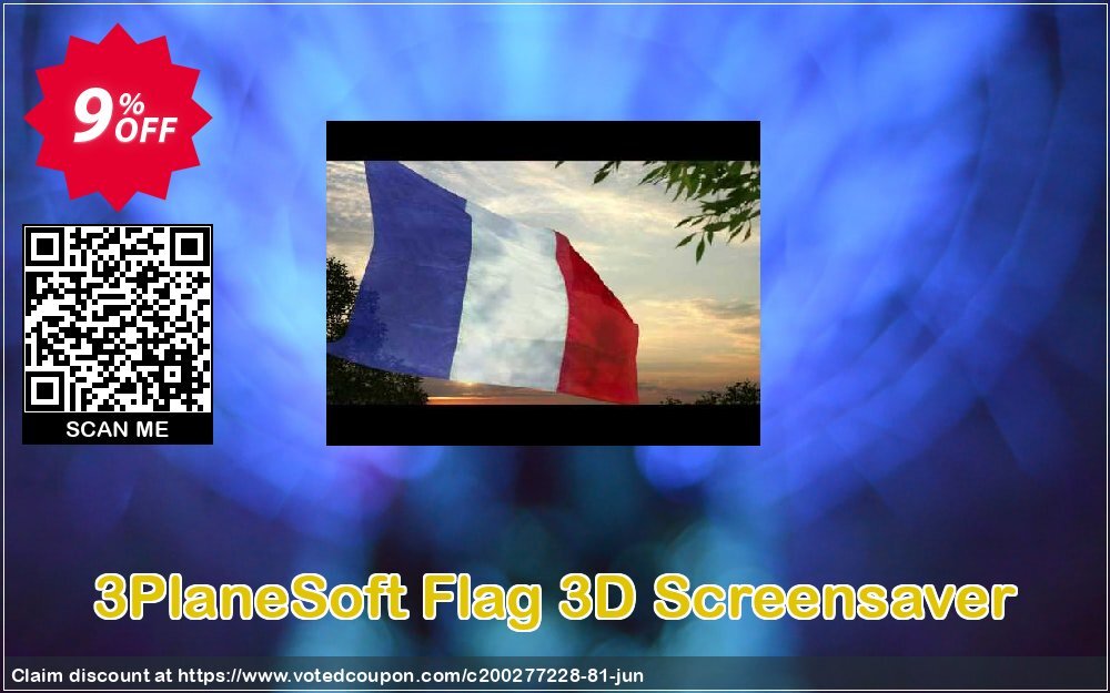 3PlaneSoft Flag 3D Screensaver