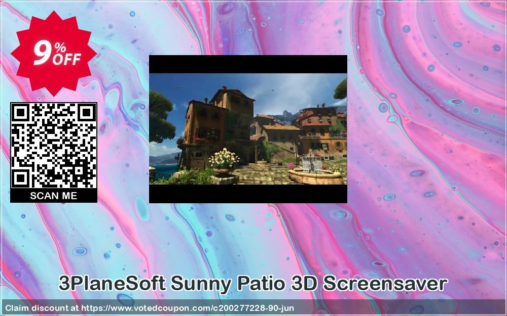 3PlaneSoft Sunny Patio 3D Screensaver