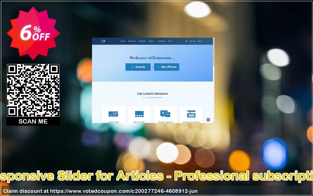 Responsive Slider for Articles - Professional subscription Coupon, discount Responsive Slider for Articles - Professional subscription Marvelous promotions code 2024. Promotion: Marvelous promotions code of Responsive Slider for Articles - Professional subscription 2024