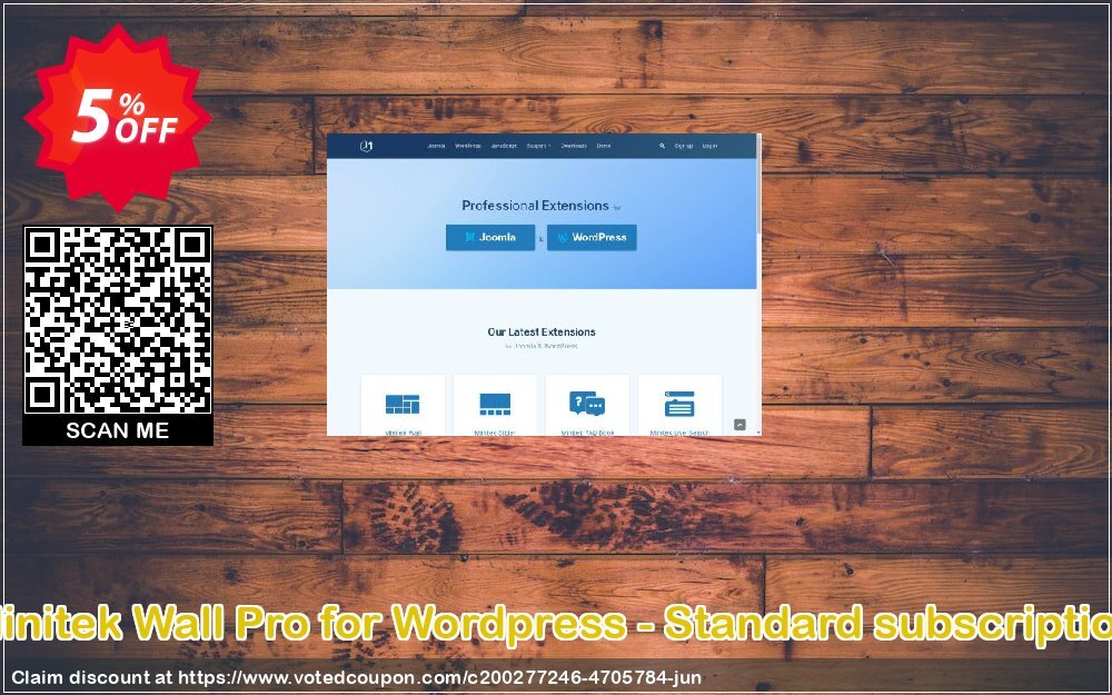 Minitek Wall Pro for Wordpress - Standard subscription