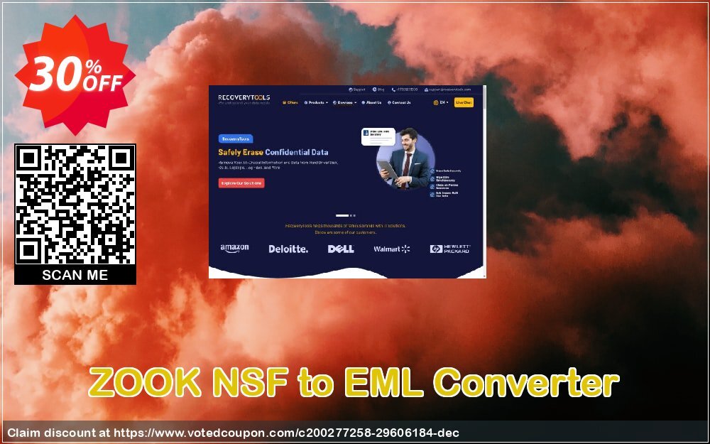 ZOOK NSF to EML Converter Coupon, discount Halloween Offer. Promotion: Special offer code of ZOOK NSF to EML Converter 2024