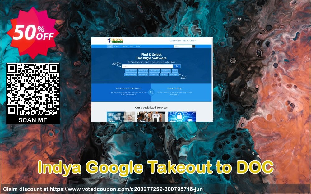 Indya Google Takeout to DOC Coupon, discount Coupon code Indya Google Takeout to DOC - Personal License. Promotion: Indya Google Takeout to DOC - Personal License offer from BitRecover