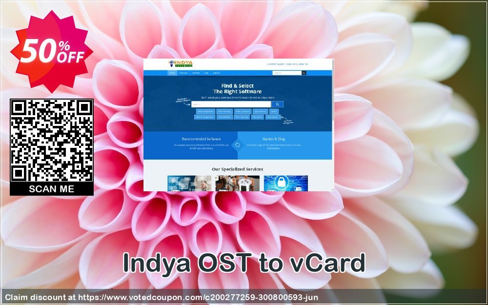 Indya OST to vCard Coupon, discount Coupon code Indya OST to vCard - Personal License. Promotion: Indya OST to vCard - Personal License offer from BitRecover