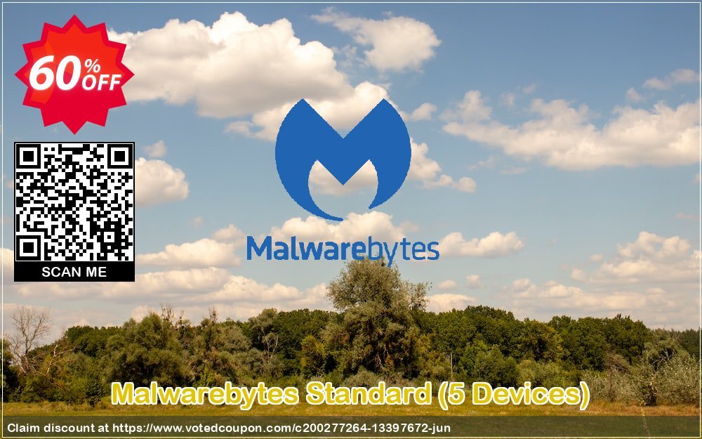 Malwarebytes Standard, 5 Devices 