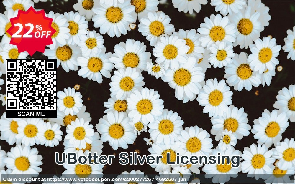UBotter Silver Licensing Coupon, discount UBotter Silver Licensing Awful promo code 2024. Promotion: Awful promo code of UBotter Silver Licensing 2024