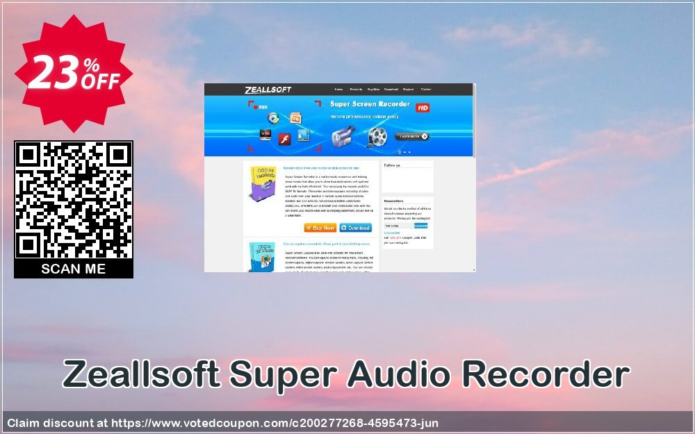 Zeallsoft Super Audio Recorder Coupon, discount Super Audio Recorder Stirring deals code 2024. Promotion: Stirring deals code of Super Audio Recorder 2024