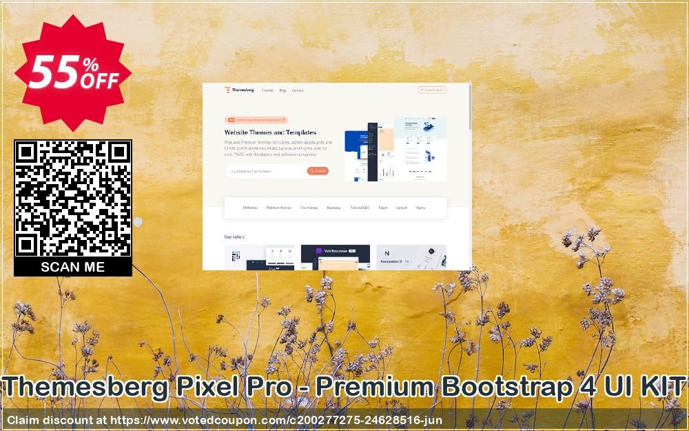Themesberg Pixel Pro - Premium Bootstrap 4 UI KIT Coupon, discount Pixel Pro - Premium Bootstrap 4 UI KIT (Personal License) Staggering promo code 2024. Promotion: Staggering promo code of Pixel Pro - Premium Bootstrap 4 UI KIT (Personal License) 2024