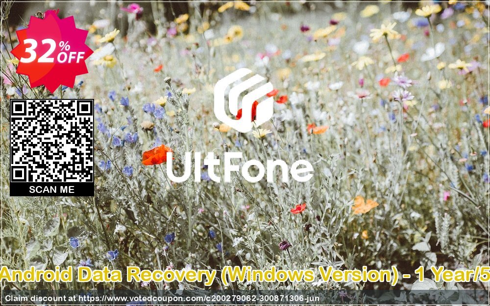 UltFone Android Data Recovery, WINDOWS Version - Yearly/5 Devices Coupon, discount Coupon code UltFone Android Data Recovery (Windows Version) - 1 Year/5 Devices. Promotion: UltFone Android Data Recovery (Windows Version) - 1 Year/5 Devices offer from UltFone