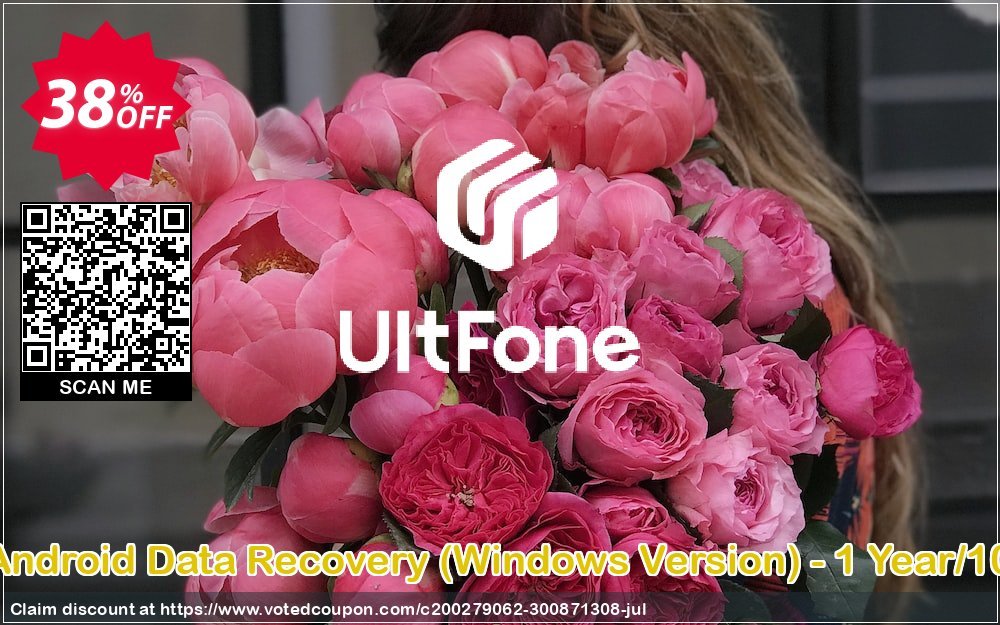 UltFone Android Data Recovery, WINDOWS Version - Yearly/10 Devices Coupon, discount Coupon code UltFone Android Data Recovery (Windows Version) - 1 Year/10 Devices. Promotion: UltFone Android Data Recovery (Windows Version) - 1 Year/10 Devices offer from UltFone