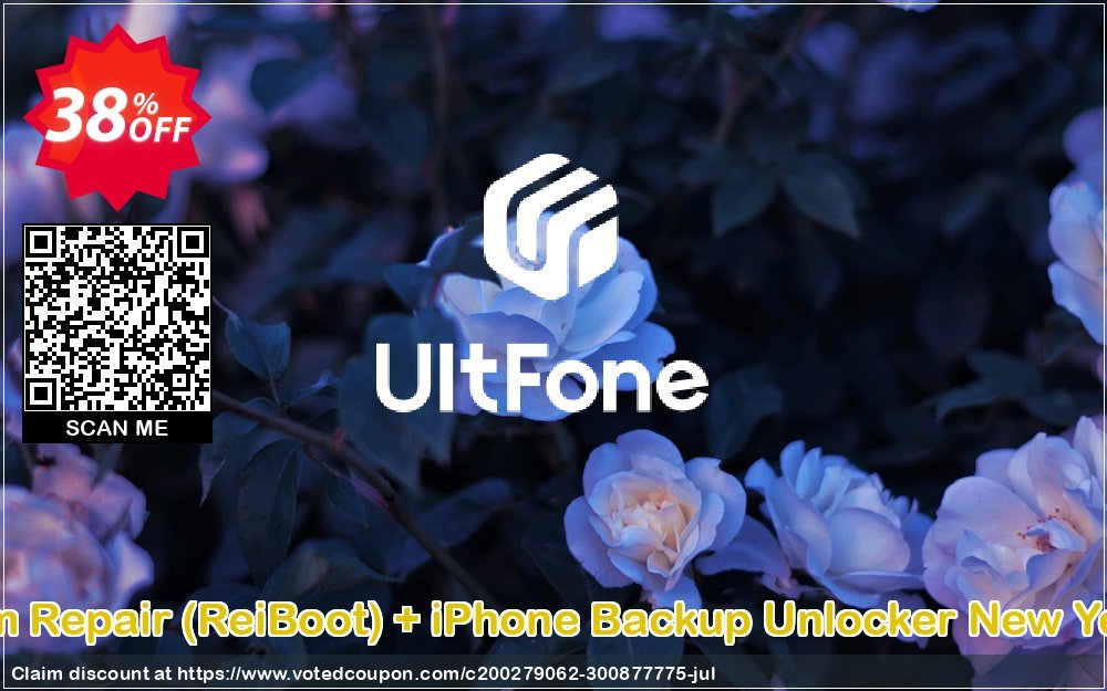 UltFone iOS System Repair, ReiBoot + iPhone Backup Unlocker New Year Bundle Coupon Code Jun 2024, 31% OFF - VotedCoupon