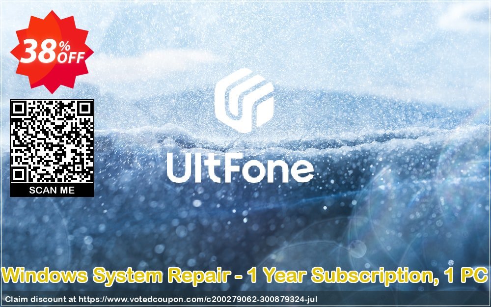 UltFone WINDOWS System Repair - Yearly Subscription, 1 PC Coupon Code Jun 2024, 31% OFF - VotedCoupon