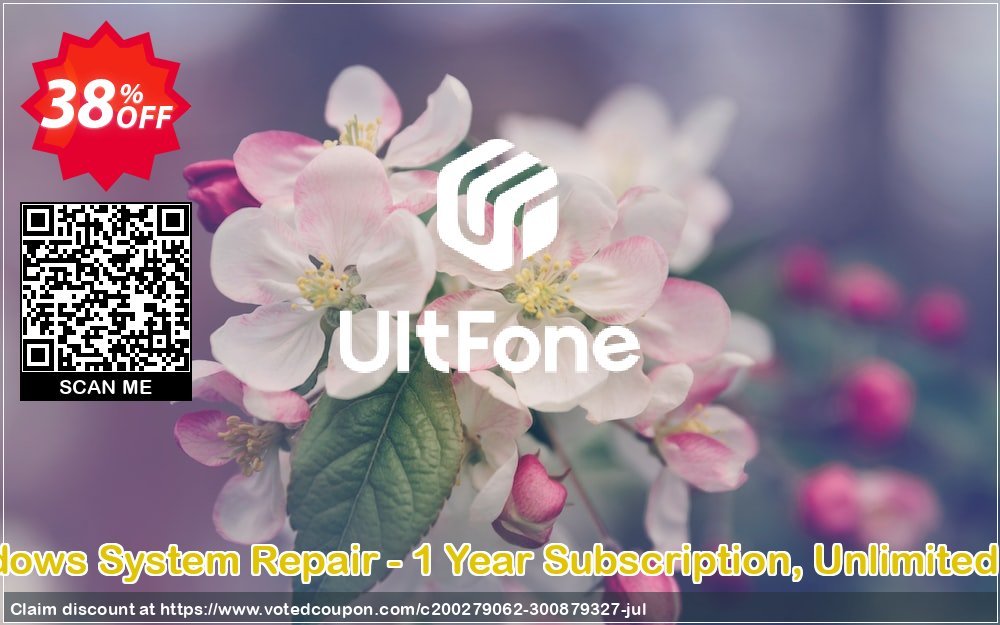 UltFone WINDOWS System Repair - Yearly Subscription, Unlimited PCs Coupon Code Jun 2024, 30% OFF - VotedCoupon