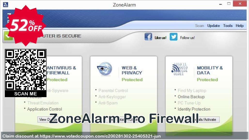 ZoneAlarm Pro Firewall Coupon, discount ZoneAlarm Pro Firewall Marvelous discount code 2024. Promotion: Marvelous discount code of ZoneAlarm Pro Firewall 2024