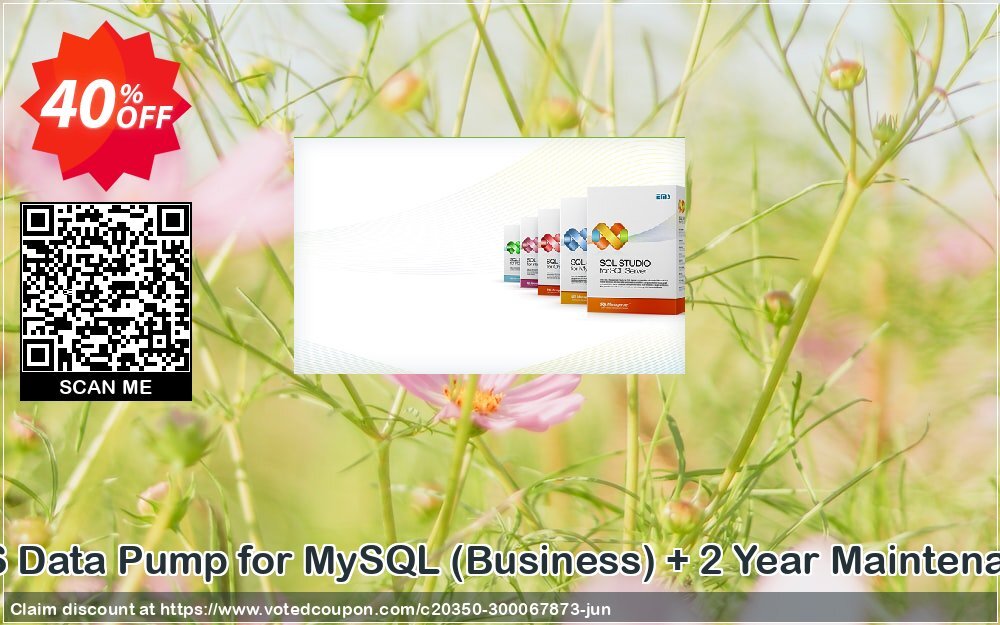 EMS Data Pump for MySQL, Business + 2 Year Maintenance Coupon, discount Coupon code EMS Data Pump for MySQL (Business) + 2 Year Maintenance. Promotion: EMS Data Pump for MySQL (Business) + 2 Year Maintenance Exclusive offer 