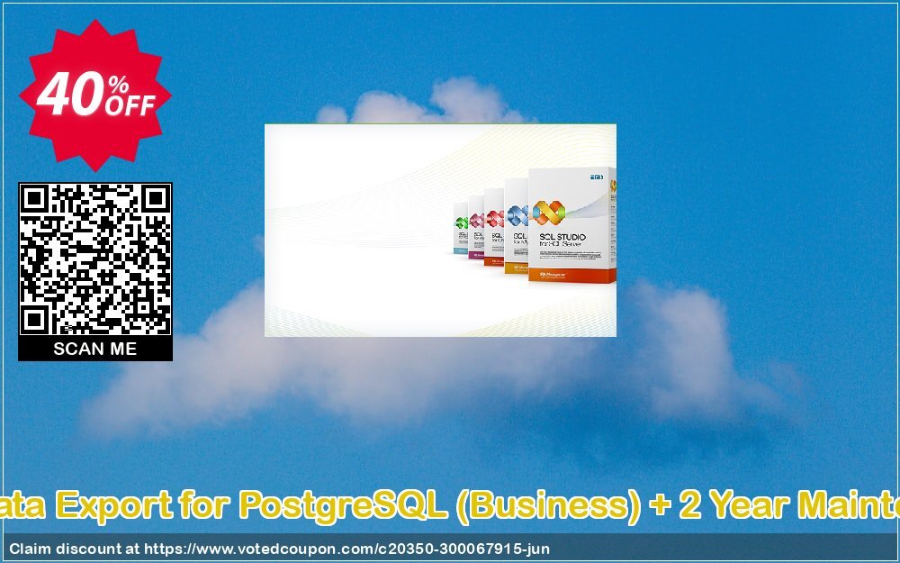 EMS Data Export for PostgreSQL, Business + 2 Year Maintenance Coupon, discount Coupon code EMS Data Export for PostgreSQL (Business) + 2 Year Maintenance. Promotion: EMS Data Export for PostgreSQL (Business) + 2 Year Maintenance Exclusive offer 