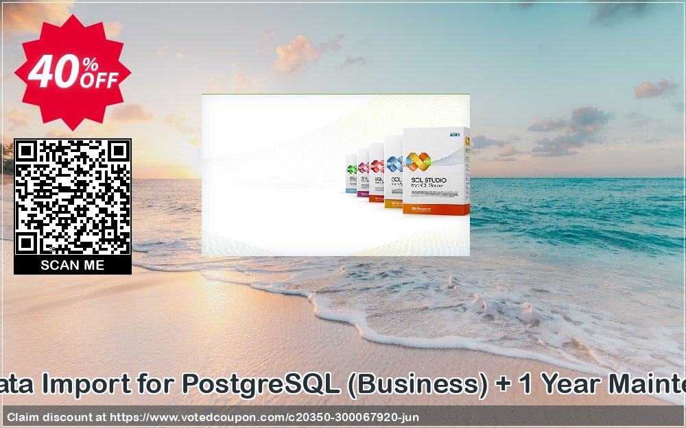 EMS Data Import for PostgreSQL, Business + Yearly Maintenance Coupon, discount Coupon code EMS Data Import for PostgreSQL (Business) + 1 Year Maintenance. Promotion: EMS Data Import for PostgreSQL (Business) + 1 Year Maintenance Exclusive offer 