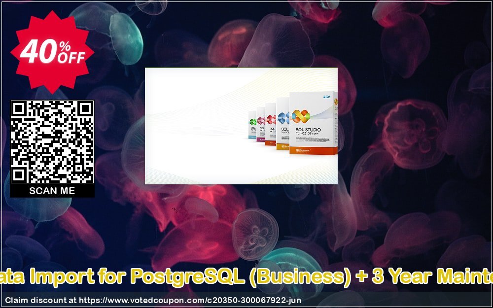 EMS Data Import for PostgreSQL, Business + 3 Year Maintenance Coupon, discount Coupon code EMS Data Import for PostgreSQL (Business) + 3 Year Maintenance. Promotion: EMS Data Import for PostgreSQL (Business) + 3 Year Maintenance Exclusive offer 