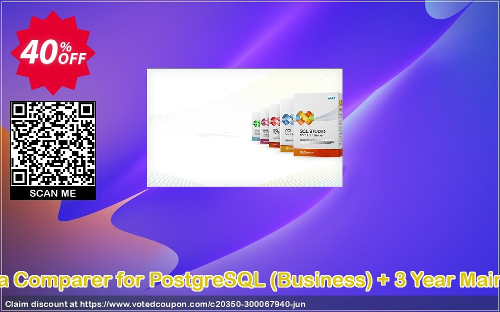 EMS Data Comparer for PostgreSQL, Business + 3 Year Maintenance Coupon, discount Coupon code EMS Data Comparer for PostgreSQL (Business) + 3 Year Maintenance. Promotion: EMS Data Comparer for PostgreSQL (Business) + 3 Year Maintenance Exclusive offer 