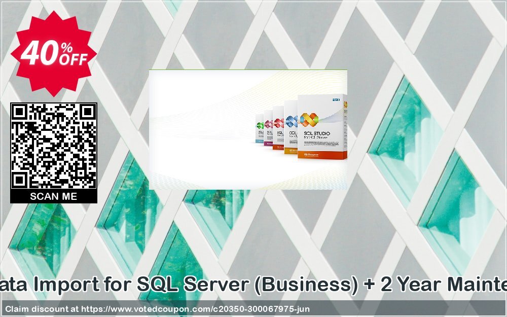 EMS Data Import for SQL Server, Business + 2 Year Maintenance Coupon, discount Coupon code EMS Data Import for SQL Server (Business) + 2 Year Maintenance. Promotion: EMS Data Import for SQL Server (Business) + 2 Year Maintenance Exclusive offer 