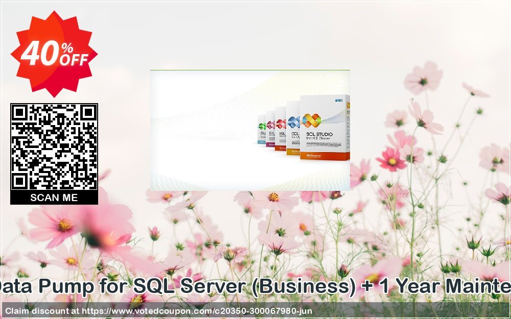 EMS Data Pump for SQL Server, Business + Yearly Maintenance Coupon, discount Coupon code EMS Data Pump for SQL Server (Business) + 1 Year Maintenance. Promotion: EMS Data Pump for SQL Server (Business) + 1 Year Maintenance Exclusive offer 