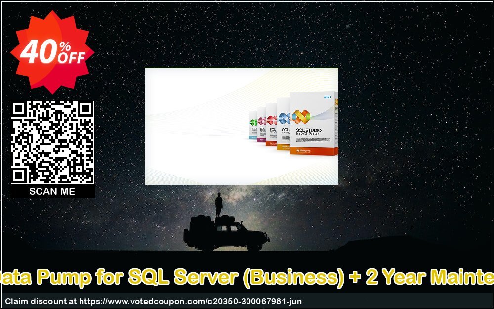 EMS Data Pump for SQL Server, Business + 2 Year Maintenance Coupon, discount Coupon code EMS Data Pump for SQL Server (Business) + 2 Year Maintenance. Promotion: EMS Data Pump for SQL Server (Business) + 2 Year Maintenance Exclusive offer 