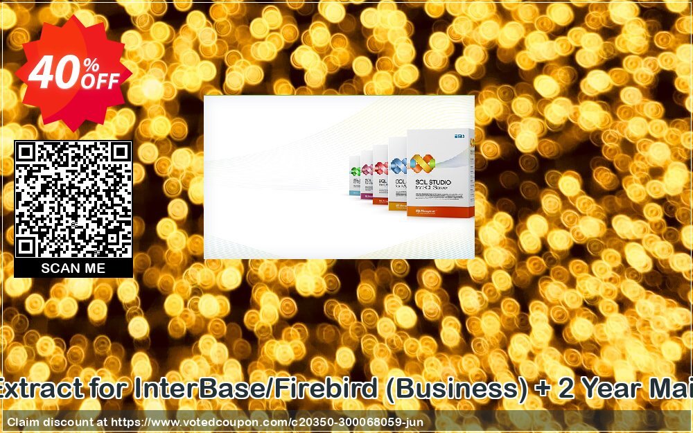 EMS DB Extract for InterBase/Firebird, Business + 2 Year Maintenance Coupon Code Jun 2024, 40% OFF - VotedCoupon