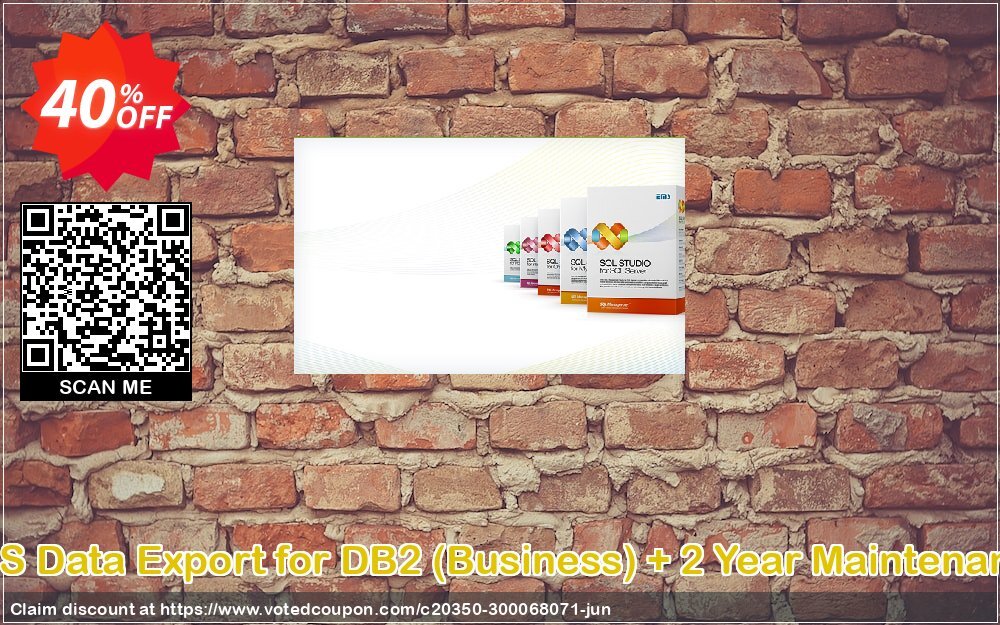 EMS Data Export for DB2, Business + 2 Year Maintenance Coupon, discount Coupon code EMS Data Export for DB2 (Business) + 2 Year Maintenance. Promotion: EMS Data Export for DB2 (Business) + 2 Year Maintenance Exclusive offer 