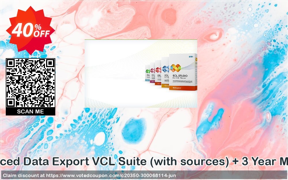 EMS Advanced Data Export VCL Suite, with sources + 3 Year Maintenance Coupon, discount Coupon code Advanced Data Export VCL Suite (with sources) + 3 Year Maintenance. Promotion: Advanced Data Export VCL Suite (with sources) + 3 Year Maintenance Exclusive offer 